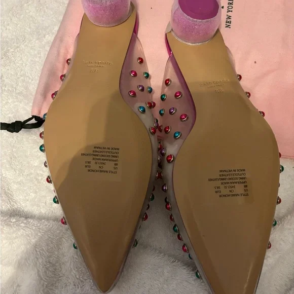 Kate Spade Pink and Purple Embellished Flats - Picture 2 of 2